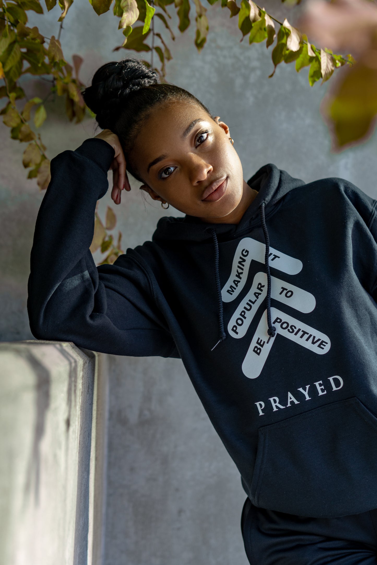 Prayed Up Wear Year 2 Logo Black Hoodie